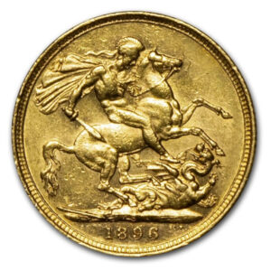 1896 – Gold coin – G.B. Souv.